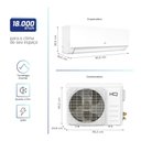 Ver imagem 5 de Ar Condicionado Split Hq Hi Wall Inverter 18.000 Btu/H Quente e Frio Branco VIHT18CH3S2S723 220V