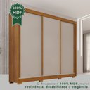 Ver imagem 7 de Guarda-Roupa Casal com Pés 3 Portas 4 Gavetas 100% MDF Ipanema Off White/Cinamomo