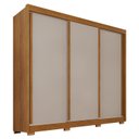 Ver imagem 2 de Guarda-Roupa Casal com Pés 3 Portas 4 Gavetas 100% MDF Ipanema Off White/Cinamomo