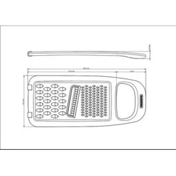 Ralador Manual Inox de Alimentos Tramontina para Legumes Queijo Alho Mandioca Utilitá Vermelho - 3