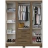 Guarda Roupa Cosmos Branco 4 Portas 3G - 2