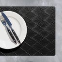 Ver imagem 4 de 150 Jogo Americano Kori Preto Impermeável Pvc - Imita Couro