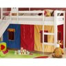 Cama com escorregador Infantil e Telhadinho Ii com Janela - Tenda Multi Cores - Casatema - 4