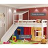 Cama com escorregador Infantil e Telhadinho Ii com Janela - Tenda Multi Cores - Casatema - 2
