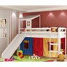 Cama com escorregador Infantil e Telhadinho Ii com Janela - Tenda Multi Cores - Casatema - 1
