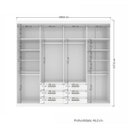 Ver mais imagens de Guarda-roupa Casal 8 Portas 6 Gavetas 238,80cm Master Santos Andirá