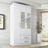 Guarda-Roupa Star com 3 Portas e Espelho - Branco - 5