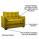 Ver imagem 4 de Sofá 2 Lugares Confortável Pequeno 140cm Small Cores Herrero Amarelo
