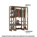 Ver imagem 6 de Estante Closet Yes com 2 Cabideiros e 10 Nichos - Montana