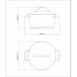 Caçarola Funda Tramontina Allegra em Aço Inox com Fundo Triplo 22 Cm 4,2 L Tramontina - 10