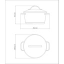Ver imagem 5 de Caçarola Funda Tramontina Allegra em Aço Inox com Fundo Triplo 22 Cm 4,2 L Tramontina
