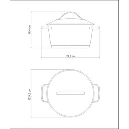 Caçarola Funda Tramontina Allegra em Aço Inox com Fundo Triplo 22 Cm 4,2 L Tramontina - 5