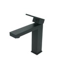 Ver imagem 3 de Torneira para Banheiro Quadrada Mesa Bica Baixa Preto Fosco 1/4v