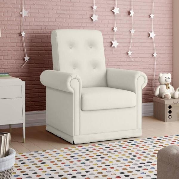 Poltrona de Amamentação com Balanço Corino - Branco - 5