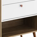 Ver imagem 7 de Balcão Gabinete para Banheiro com Pés 60cm Lionel B06 Branco Nogal - Lyam Decor