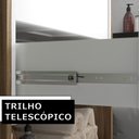 Ver imagem 6 de Balcão Gabinete para Banheiro com Pés 60cm Lionel B06 Branco Nogal - Lyam Decor