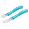 Colheres Buba Baby em Silicone Kit com 2 Azul - 3