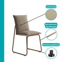 Ver imagem 7 de Conjunto Sala de Jantar 6 Cadeiras Lavanda Carraro Off White Rosê