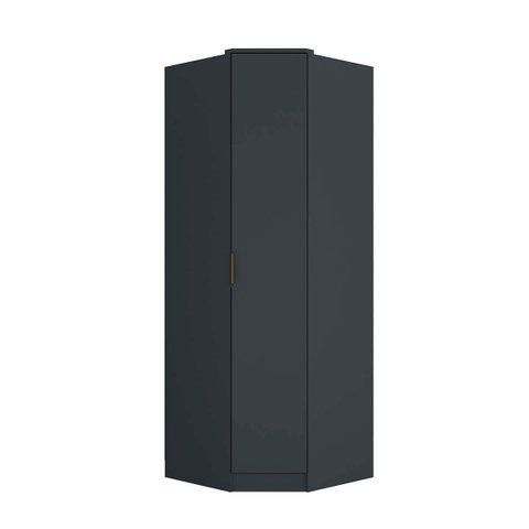 Guarda Roupa Ravi Canto 1 Porta MDF com LED Grafitto