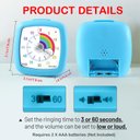 Ver imagem 4 de Secura Timer Visual Silencioso 60 Minutos para Estudo e Gestão de Tempo (azul)