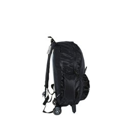 Mochila Escolar Feminina Juvenil De Gatinhas Com Rodinhas Preta - 3