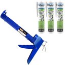 Ver imagem 1 de Kit Aplicador de Silicone Fechado Starfer + 3 Silicone Acético Tekbond Incolor 256g
