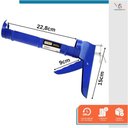 Ver imagem 4 de Kit Aplicador de Silicone Fechado Starfer + 3 Silicone Acético Tekbond Incolor 256g