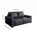 Ver imagem 2 de Sofá Istambul 3 Lugares 1,80cm (courano) - de Casa Décor e Estofados.