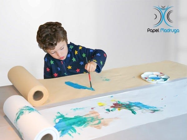 Rolo De Papel Para Desenho Painel Criativo Infantil Pintura - 4