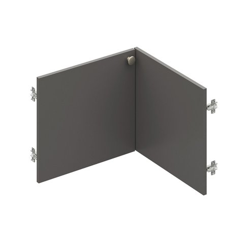 Kit Porta Módulo Canto Reto 40cm Frame Yescasa