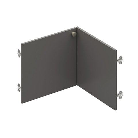 Kit Porta Módulo Canto Reto 40cm Frame Yescasa