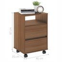 Ver imagem 2 de Mesa de Cabeceira com Rodízios Fiji Montana