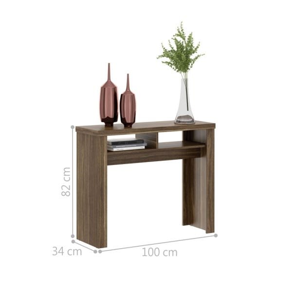 Conjunto Bancada Camberra e Aparador Bar Brunello Marrom - 5