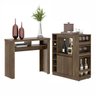 Conjunto Bancada Camberra e Aparador Bar Brunello Marrom - 1