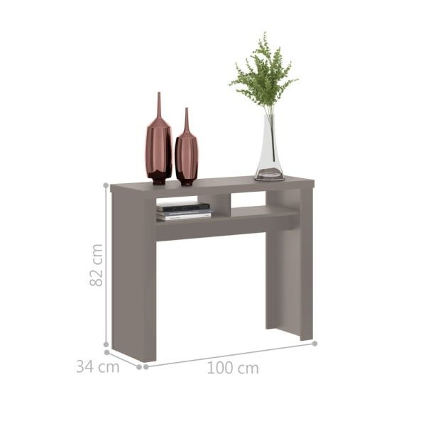 Conjunto Bancada Camberra e Aparador Bar Brunello Fumê - 4
