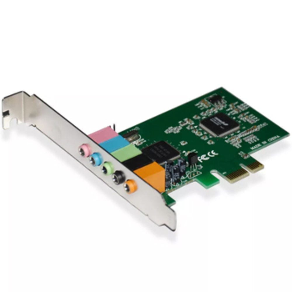 Placa de Som Multilaser 5.1 Pci Express Hight End Ga140 - 1