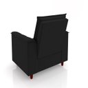Ver mais imagens de Poltrona Decorativa Amamentação Reforçada e Puff Alice Veludo:preto