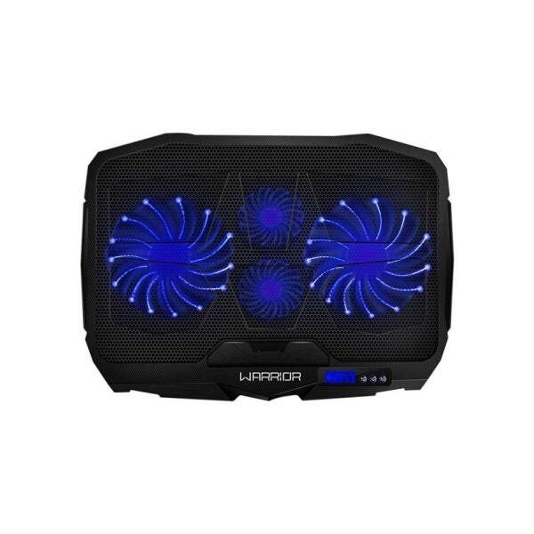 Cooler para Notebook Ingvar Gamer com LED Azul e 4 Ventoinhas Warrior - Ac332 - 4