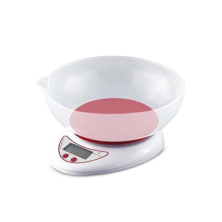 BALANÇA DE COZINHA COM CUBA PESA SOLIDOS E LIQUIDOS ATÉ 5KG MULTILASER BRANCA  - CE110