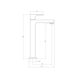 Torneira de Mesa Deca Bica Alta para Lavatório Unic Dark Antracite - 1189.gf90.mt - 2