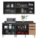 Ver imagem 7 de Armário de Cozinha Completa Modulada Reta 8 Peças 180cm Cz1200 Azaleia Tecnomóbili