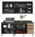 Ver imagem 7 de Armário de Cozinha Completa Modulada Reta 8 Peças 180cm Cz1200 Azaleia Tecnomóbili