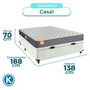 Ver imagem 3 de Cama Box Bau + Colchão Casal D23 Pro Inducol
