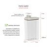 Porta Sabao Liquido e Po Dispenser 2,3l Bege Tampa Medidora 3un - 3
