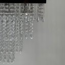 Ver imagem 3 de Pendente para Teto Design Luxuoso Cristal Acrílico Base Inox