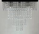 Ver imagem 1 de Pendente para Teto Design Luxuoso Cristal Acrílico Base Inox