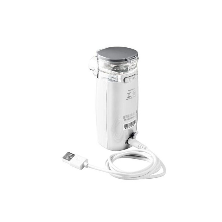 Inalador Mesh Branco/Cinza Multilaser - HC215