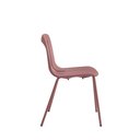 Ver imagem 5 de Cadeira Linea Rivatti em Polipropileno (PU) Terracota Blush com Base Ferro Terracota