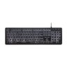 Teclado Office Com Teclas Chocolate E Com Luz Branca USB Tc218 Preto - 1