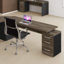 Ver imagem 2 de Mesa para Escritório 4 Gavetas Pe40 Pandin Móveis